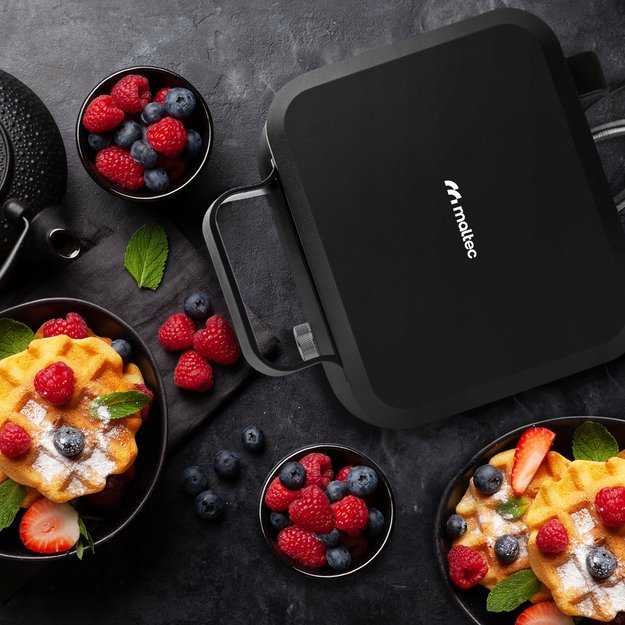 Vaflinė dviem dideliems vafliams, temperatūros reguliavimas, garso signalas, 2200 W 13