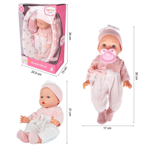 Lėlė kūdikis nešioklėje su patalyne 2