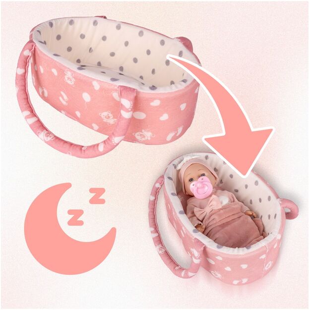 Lėlė kūdikis nešioklėje su patalyne 6