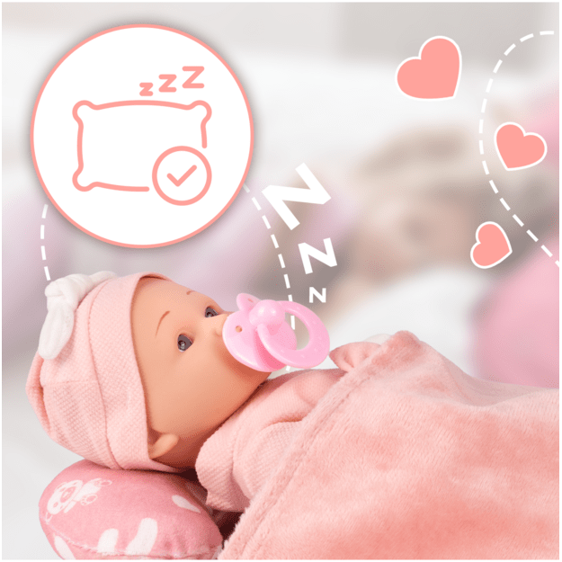 Lėlė kūdikis nešioklėje su patalyne 11