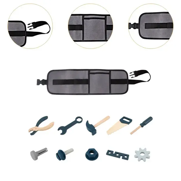 Medinis meistro įrankių rinkinys su diržu 6