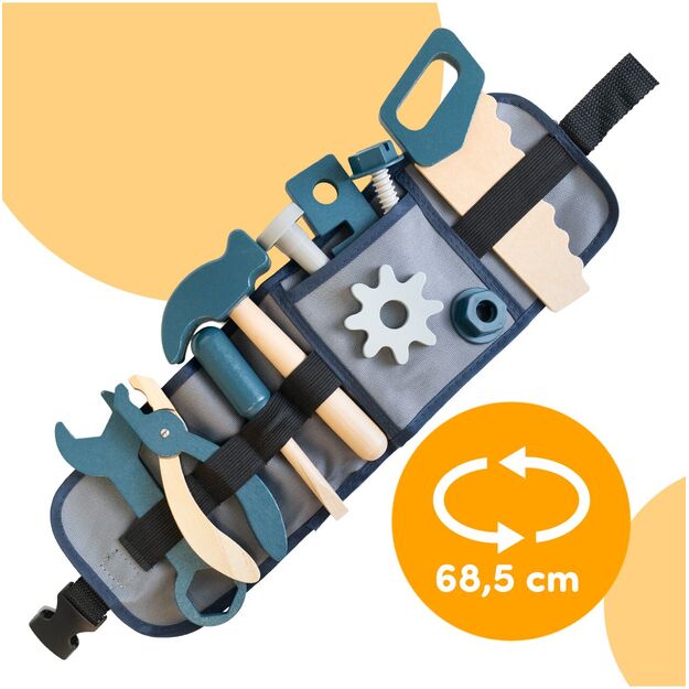 Medinis meistro įrankių rinkinys su diržu 2