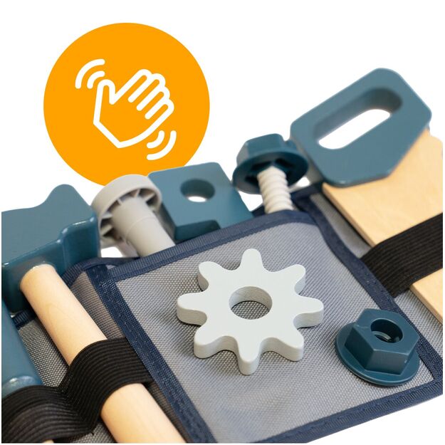 Medinis meistro įrankių rinkinys su diržu 1