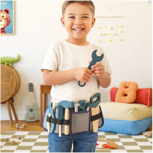 Medinis meistro įrankių rinkinys su diržu 7