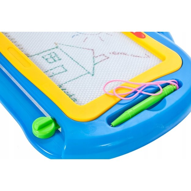 Magnetinė piešimo lenta vaikams spalvingomis raidėmis ir trimis antspaudais 3