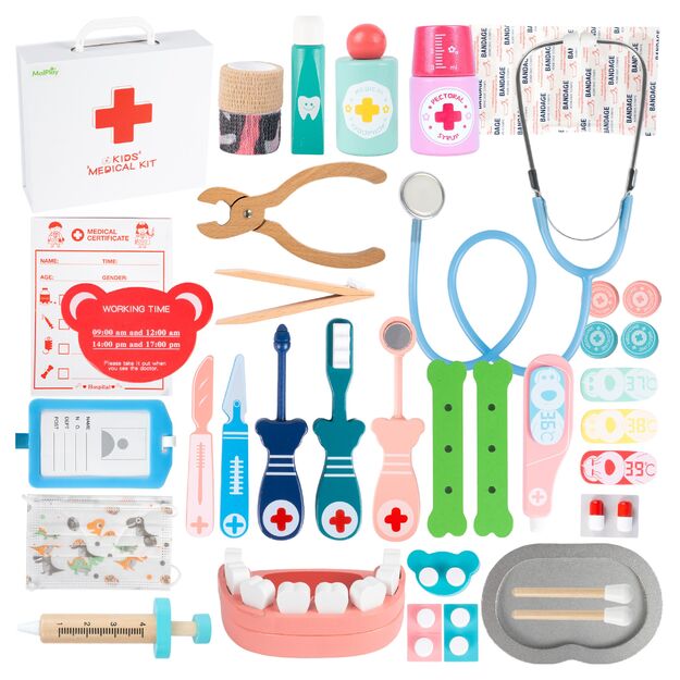 Medinis gydytojo rinkinys Pirmosios pagalbos vaistinėlė