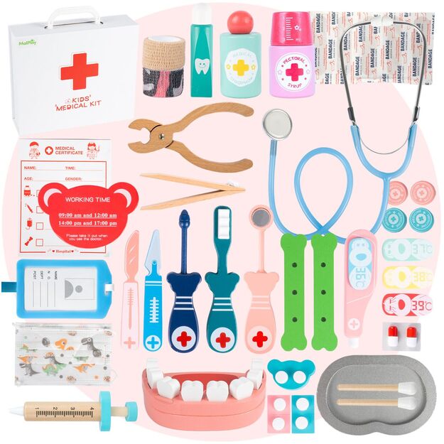 Medinis gydytojo rinkinys Pirmosios pagalbos vaistinėlė 6