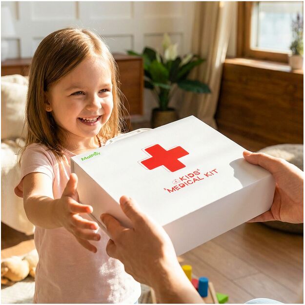 Medinis gydytojo rinkinys Pirmosios pagalbos vaistinėlė 11
