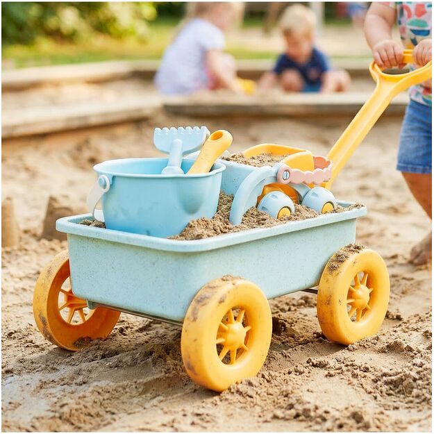 Vaikiškas karutis su smėlio žaislais ir savivarčiu 3