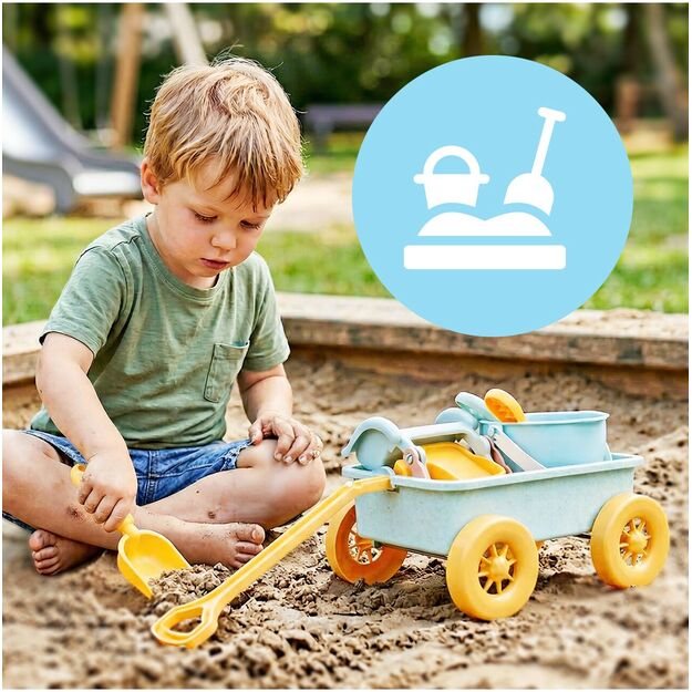 Vaikiškas karutis su smėlio žaislais ir savivarčiu 2
