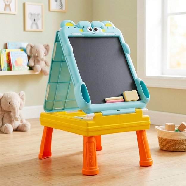 Dvipusė piešimo lenta su staliuku ir priedais 8