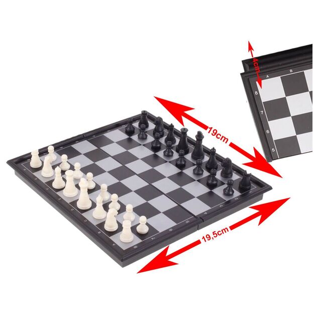 Magnetiniai kelioniniai šachmatai 19 × 19.5 cm