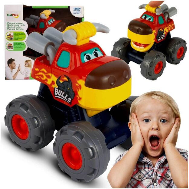 Žaislinis sunkvežimis kūdikiui Monster truck BYK