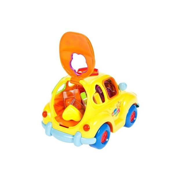Žaislinis automobilis rūšiuoklis su garsu ir šviesa