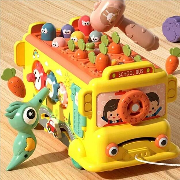 Rūšiavimo autobusas su plaktuku kūdikiams