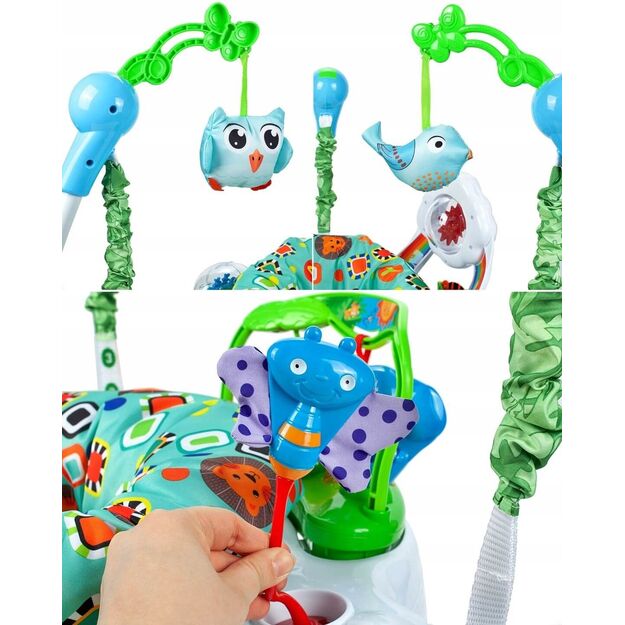 Interaktyvi kėdutė-šokliukas kūdikiui su garsais ir šviesomis