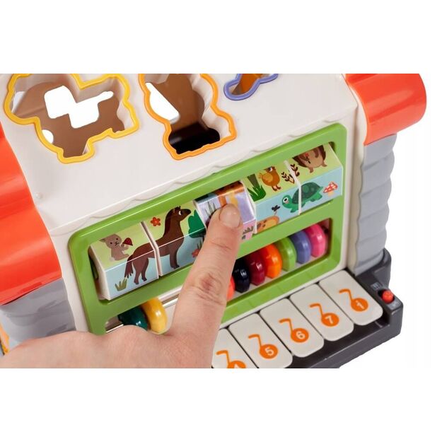  Lavinamasis Žaislas kūdikiams Interaktyvus rūšiuotojas daugiabutis su fortepijonu