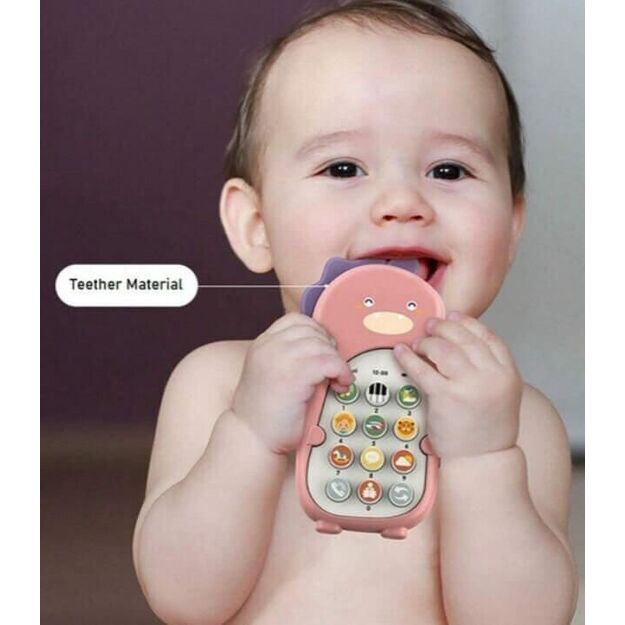 Žaislinis interaktyvus telefonas kūdikiams Dinozauras