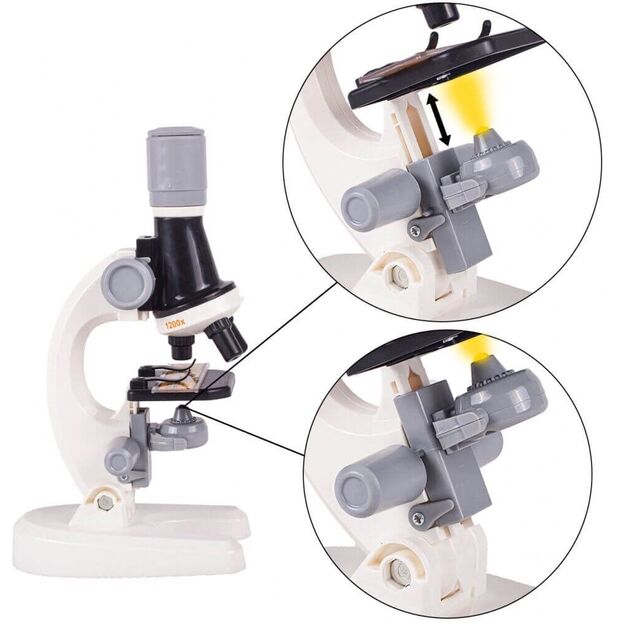 Žaislinis mikroskopas jaunajam mokslininkui