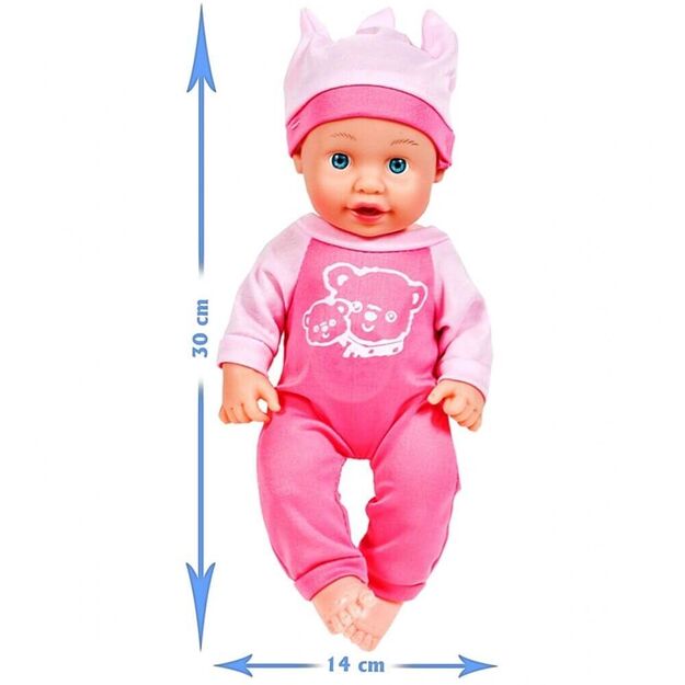 Lėlė kūdikis su priedais, 30 cm