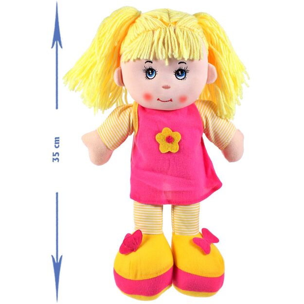 Minkštas žaislas Skudurinė lėlė Maika, 35 cm