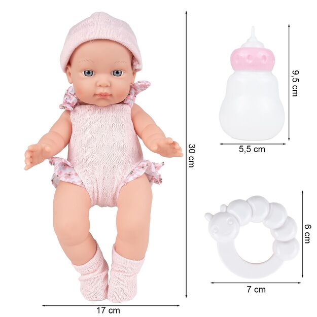 Lėlė kūdikis su priedais 30.5 cm