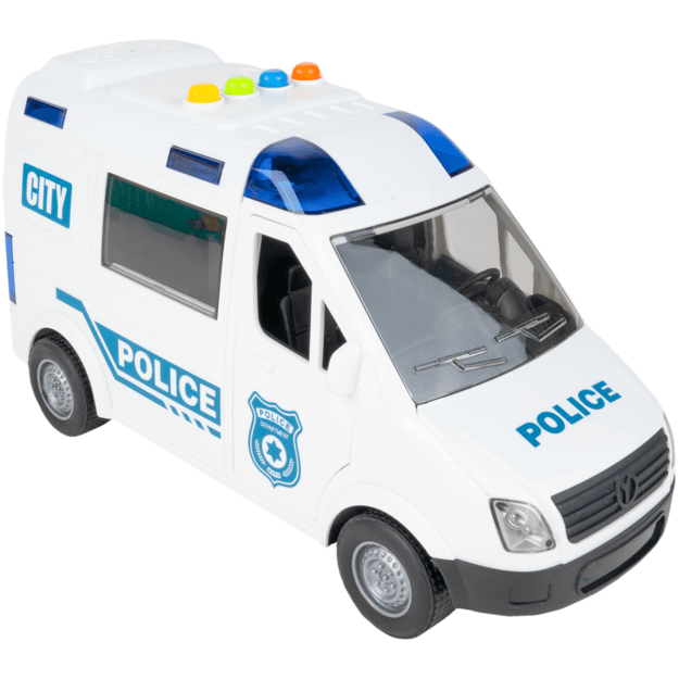 Interaktyvus žaislinis policijos automobilis su garsu ir šviesomis
