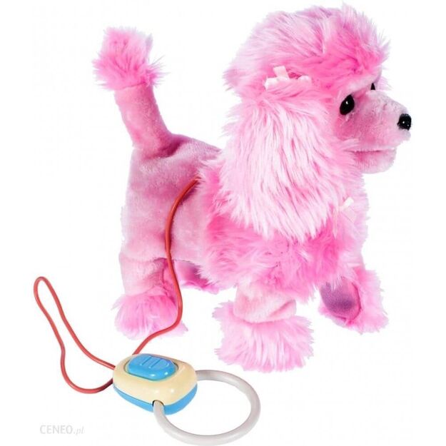 Minkštas žaislas Interaktyvus šuniukas valdomas nuotoliniu pavadėliu, 24 cm