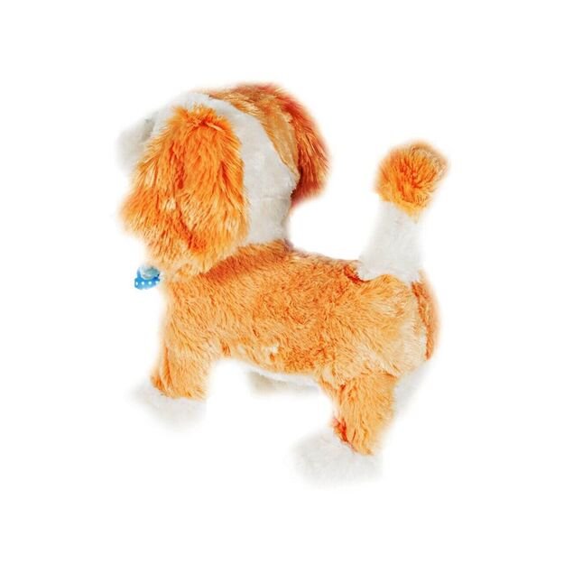 Minkštas žaislas Šuniukas valdomas nuotoliniu būdu su pavadėliu