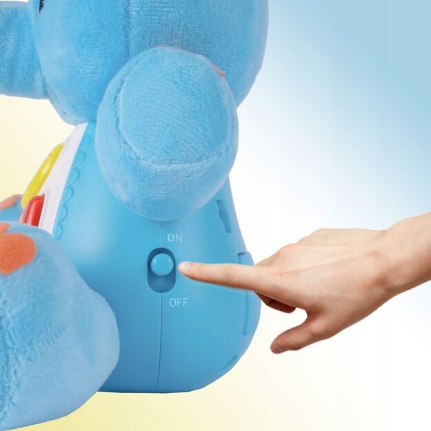 Minkštas pliušinis žaislas interaktyvus drambliukas