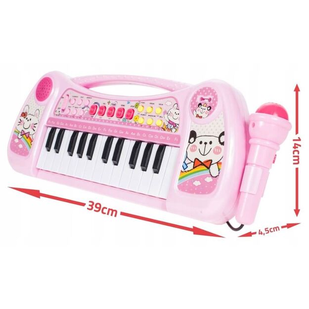 Vaikiškas pianinas Kačiukas, 25 klavišai