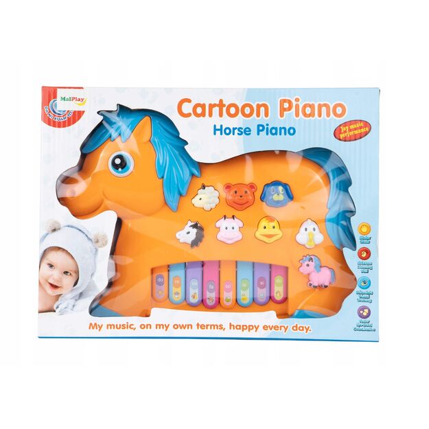 Vaikiškas pianinas Arkliukas su 2 moduliais