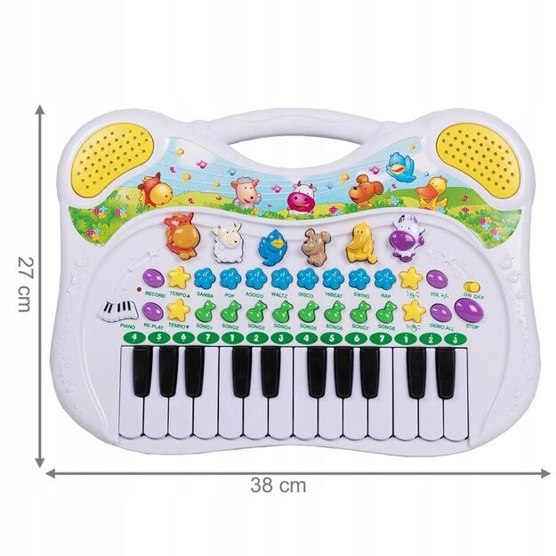 Vaikiškas pianinas Elektroniniai gyvūnai