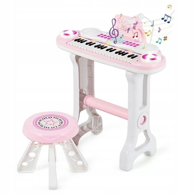 Vaikiškas daugiafunkcis žaislinis pianinas su 37 klavišais, MP3