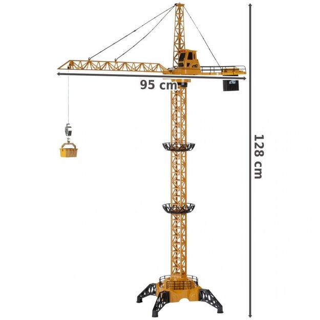 Didelis Nuotoliniu būdu valdomas statybinis kranas, RC