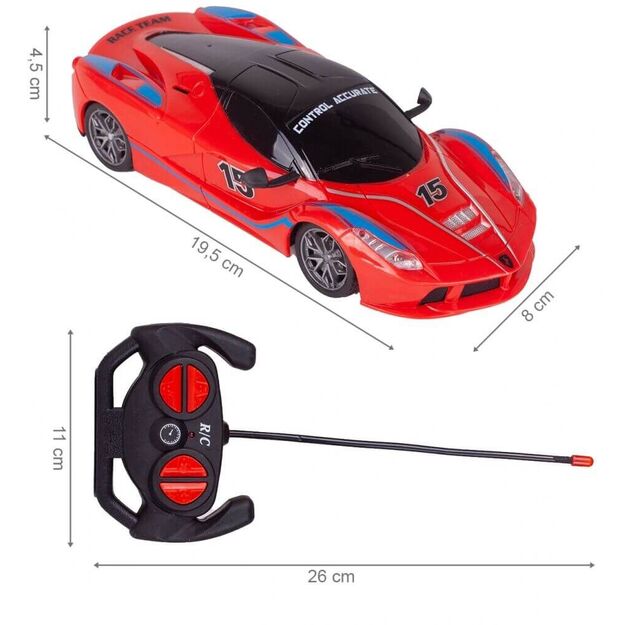 Nuotoliniu būdu valdomas lenktyninis automobilis