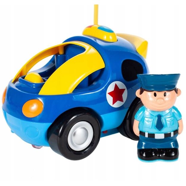 Žaislinis policijos automobilis valdomas nuotoliniu būdu, RC