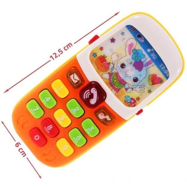 Žaislinis interaktyvus telefonas su šviesomis ir garsais