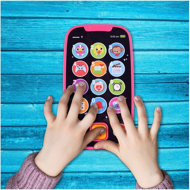 Vaikiškas interaktyvus telefonas su jutikliniu ekranu