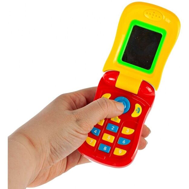 Interaktyvus spalvingas vaikiškas telefonas