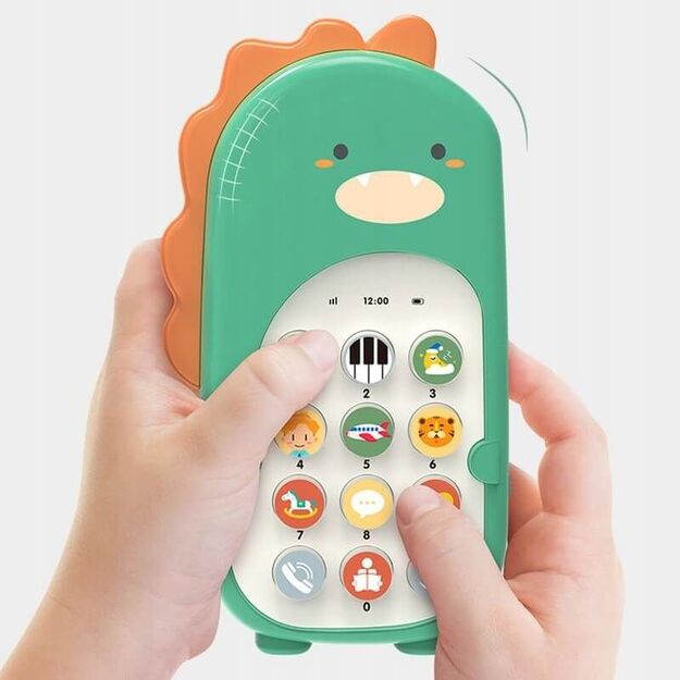Žaislinis interaktyvus telefonas kūdikiams Dinozauras