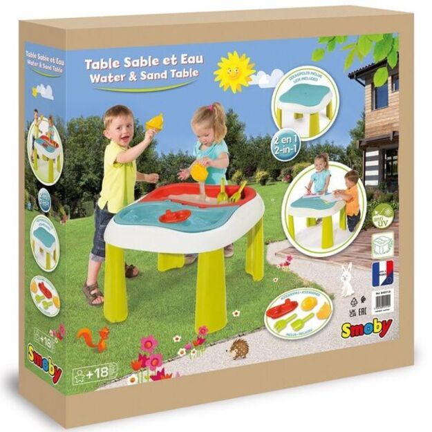 Smėlio ir vandens žaidimų stalas, Smoby