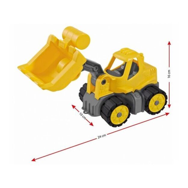 Žaislinis traktorius su kaušu, 23 cm