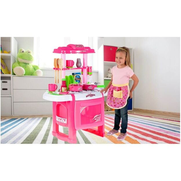 Vaikiška žaislinė virtuvėlė su priedais