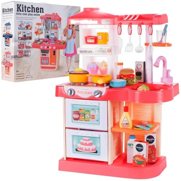 Vaikiška virtuvė su šviesa ir garsu + produktais