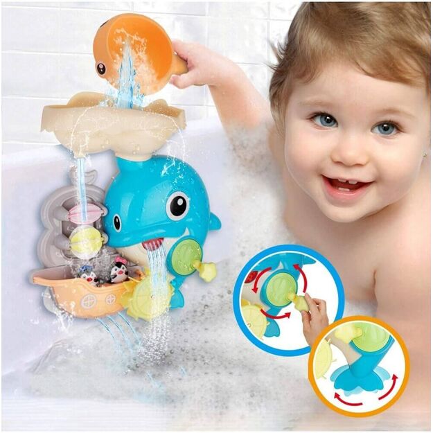 Vonios žaislas delfinų perpildymo dušas